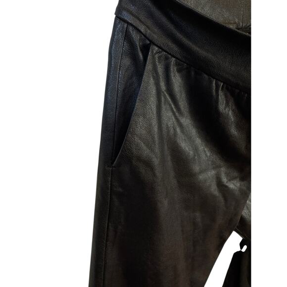 COMMANDO Faux Leather Joggers Size Medium Revolve Luxe Minimalist Quiet Luxury - Picture 4 of 9